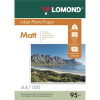 Lomond матовая односторонняя A4 95 г/кв.м. 100 листов (0102125)