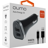 QUMO Auto Energy 3A + кабель microUSB Image #3