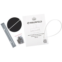 MAUNFELD Mersey 60 (нержавеющая сталь/черное стекло) Image #15