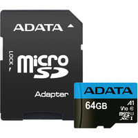 ADATA Premier AUSDX64GUICL10A1-RA1 microSDXC 64GB (с адаптером)