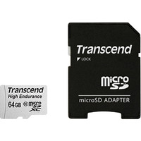 Transcend microSDXC HE (Class 10) UHS-I 64GB + адаптер [TS64GUSDXC10V]