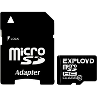 Exployd microSDHC (Class 10) 32GB + адаптер [EX032GCSDHC10]