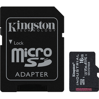 Kingston Industrial microSDHC SDCIT2/16GB 16GB (с адаптером)