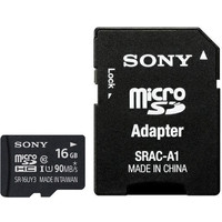 Sony microSDHC (Class 10) 16GB + адаптер [SR16UY3AT]