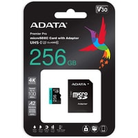 ADATA Premier Pro AUSDX256GUI3V30SA2-RA1 microSDXC 256GB (с адаптером) Image #4