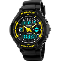 Skmei S-Shock 0931 (черный/желтый) Image #2