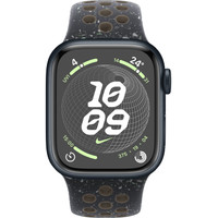 Apple Watch Nike Series 9 41 мм (алюминиевый корпус, полуночный/полуночный, спортивный силиконовый ремешок S/M) Image #2