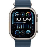 Apple Watch Ultra 2 LTE 49 мм (титановый корпус, титановый/синий, ремешок из эластомера) Image #2