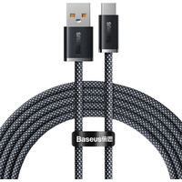 Baseus Dynamic Series Fast Charging Data Cable 100W USB Type-A - USB Type-C (2 м, серый)