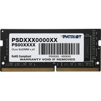 Patriot Signature Line 4GB SODIMM DDR4 PC4-21300 PSD44G266681S