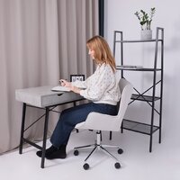 AksHome Bella (chrome Kiton 701 велюр/белый антарктида) Image #2