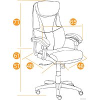 TetChair Cambridge кожзам/ткань (черный/черный) Image #27