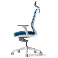 Bestuhl J1 White Pl с подголовником и подлокотником (голубая сетка/голубая ткань) Image #7