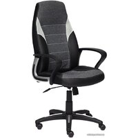 TetChair Inter (искусственная кожа, ткань, черный/серый/серый) Image #1