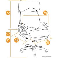TetChair Duke (флок, черный/черный) Image #24