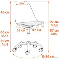 TetChair Tulip mod.106-1 (черный/хром) Image #11