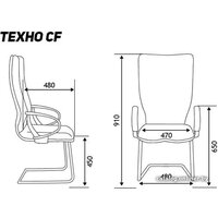 Norden Техно CF HB-100 (экокожа, хром/черный) Image #3