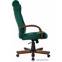 Офисное кресло Бюрократ T-9928WALNUT Fabric (зеленый Italia Green/дерево) - Изображение №3 — Chaika Market