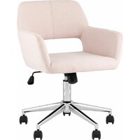 Stool Group Ross Chrome 50-19 (рогожка, светло-розовый)
