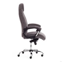 TetChair Boss Lux (флок, серый/серый перфорированный) Image #2