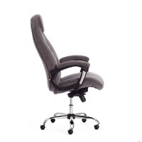 TetChair Boss Lux (флок, серый/серый перфорированный) Image #3