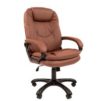 CHAIRMAN 668 (черный пластик/экопремиум коричневый)