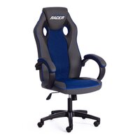 TetChair Racer Gt кожзам/ткань (металлик/синий) Image #1