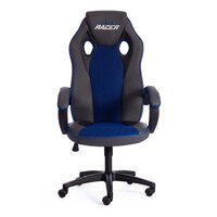 TetChair Racer Gt кожзам/ткань (металлик/синий) Image #5