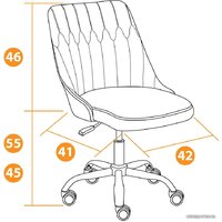 TetChair Swan (флок, серый) Image #11