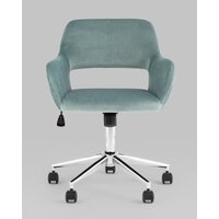 Stool Group Ross chrome velvet Olive 61 (велюр серо-зеленый) Image #1