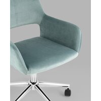 Stool Group Ross chrome velvet Olive 61 (велюр серо-зеленый) Image #6