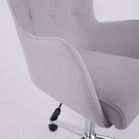 AksHome Bella XL (chrome Kiton 722 Smoke велюр/светло-серый) Image #11