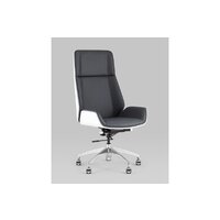TopChairs Crown SN A312 8386-16 White Back (серый/голубой) Image #3