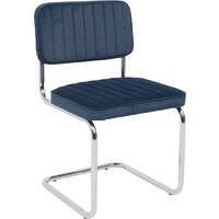 AksHome Славия Люкс Kiton 707 (синий велюр/хром)