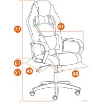 TetChair Driver ткань (синий/серый 36-39/TW-12) Image #40