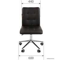 CHAIRMAN 030 Chrome (экокожа, черный) Image #2