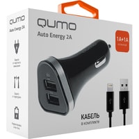 QUMO Auto Energy 2A + кабель Apple 8 pin Image #3