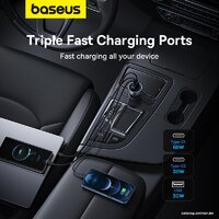 Baseus Golden Contactor Pro GaN Fast Charging Car Charger U+2C 65W C00035202841-00 (серый) Image #13