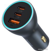 Baseus Golden Contactor Pro GaN Fast Charging Car Charger U+2C 65W C00035202841-00 (серый) Image #1