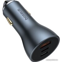 Baseus Golden Contactor Pro GaN Fast Charging Car Charger U+2C 65W C00035202841-00 (серый) Image #3