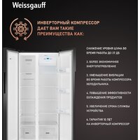 Weissgauff WSBS 500 Inverter NoFrost Rock Glass Image #8