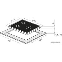 HOMSair HGG433TGCBK Image #2