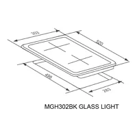 Meferi MGH302BK GLASS LIGHT Image #15