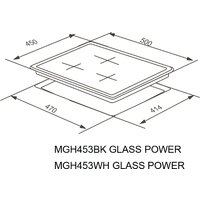 Meferi MGH453WH Glass Power Image #17