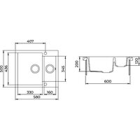 Aquasanita Tesa SQT150 + Akvaduo 2663 L (черный металлик 601) Image #12