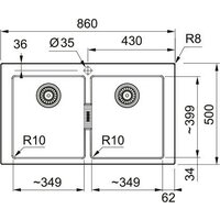 Franke Sirius 2.0 S2D 620-35-35 143.0618.690 (снежно-белый) Image #2