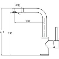 Aquasanita Rock SQR 103 + cмеситель Forte 5553 (черный металлик 601) Image #5