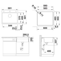 Blanco 6-F Silgranit вулканический серый (527685) Image #2