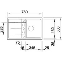 Blanco Metra 45 S 518869 (серый камень) Image #3