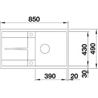 Blanco Metra 5 S-F 527111 (вулканический серый) Image #3